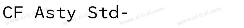 CF Asty Std字体转换 CF Asty Std字体转换